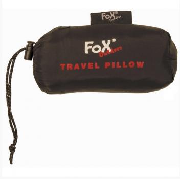 Fox Outdoor Reisekissen aufblasbar schwarz, ca. 80 g