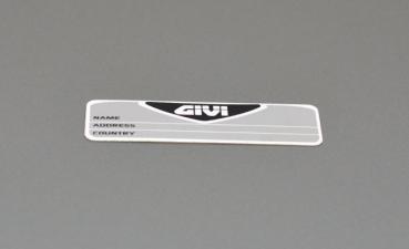 Givi Z405 Namensschild für Givi Koffer