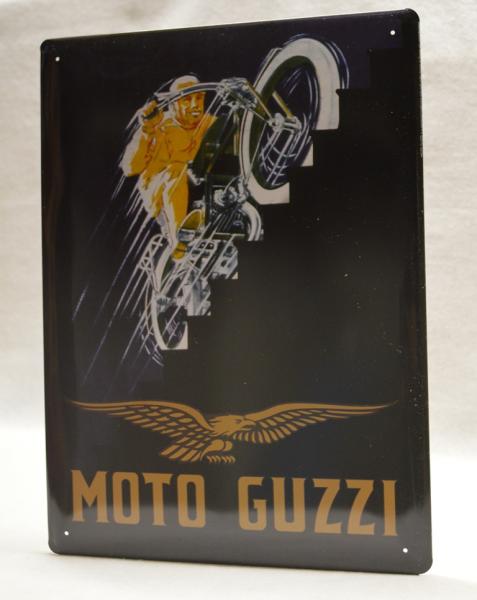 Blechschild Moto Guzzi "Nero Corsa"
