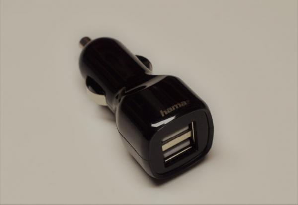 Hama Kfz-Ladegerät, 2-fach USB, 2.4 A, schwarz