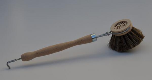 Tassenbürste Mina, Material: Holz/Rosshaar / Länge ca. 24cm
