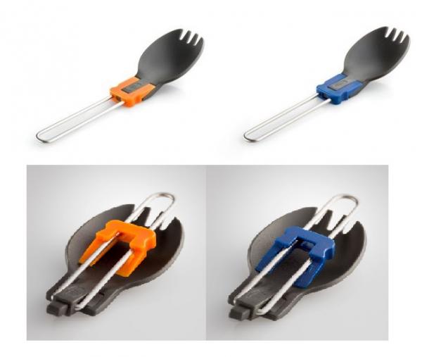 GSI Outdoors Folding Foon, Faltgöffel, orange oder blau